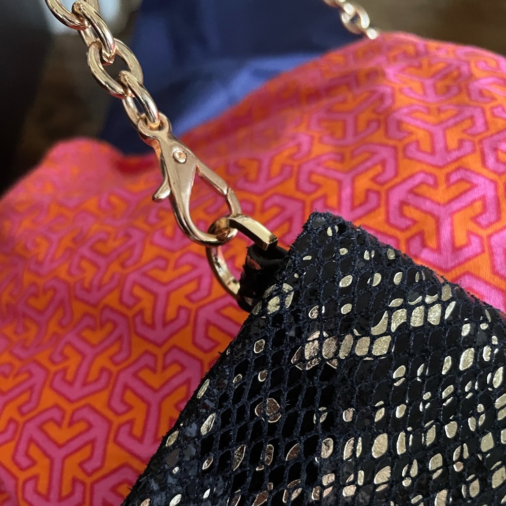 NWOT Tory Burch Snakeskin Clutch - Picture 6 of 9